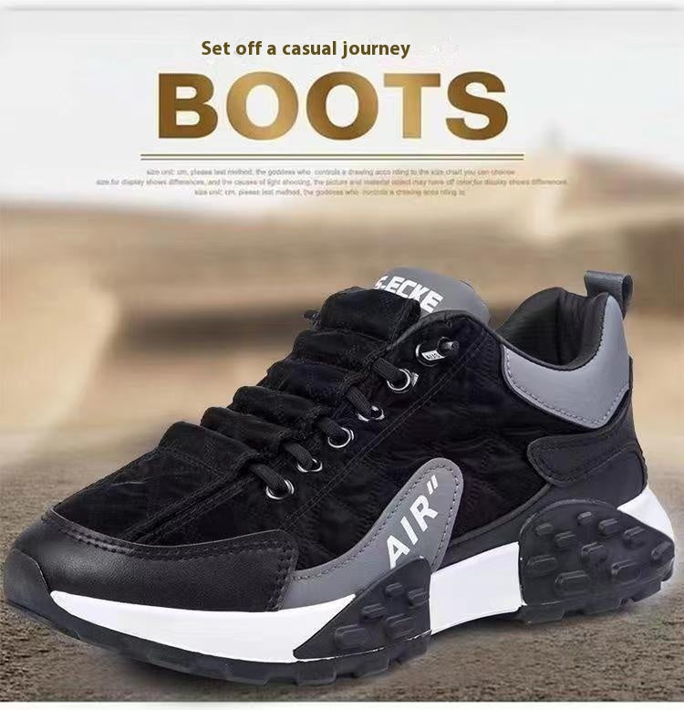 Chaussures de sport décontractées pour hommes, polyvalentes, à semelle épaisse, résistantes à l'usure et souples