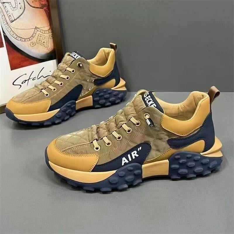 Chaussures de sport décontractées pour hommes, polyvalentes, à semelle épaisse, résistantes à l'usure et souples