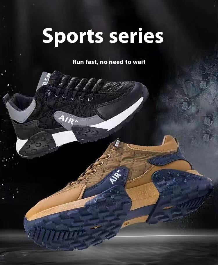 Chaussures de sport décontractées pour hommes, polyvalentes, à semelle épaisse, résistantes à l'usure et souples