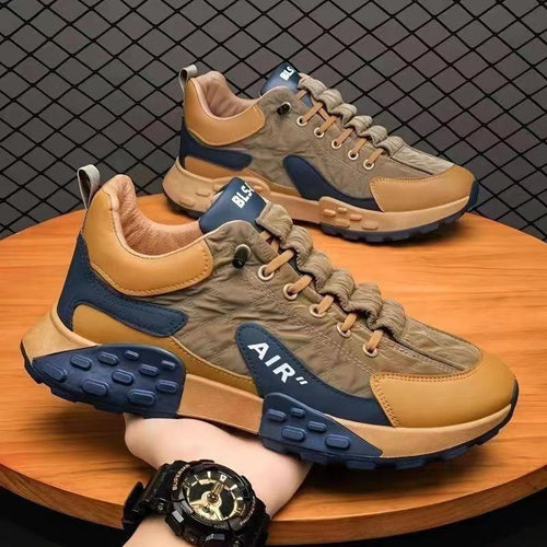 Chaussures de sport décontractées pour hommes, polyvalentes, à semelle épaisse, résistantes à l'usure et souples